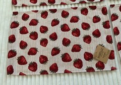 Mabelle Studio Tapestry Strawberry Placemats 19”x13” Strawberries 🍓 Set Of 4
