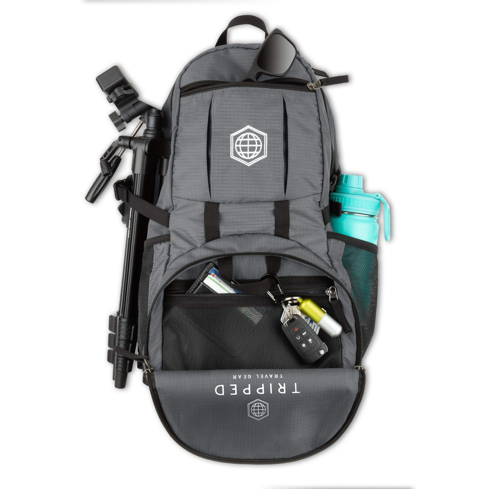 Granite Grey 35L Foldable Backpack, Lightweight, Packable, with Padded Should... 5