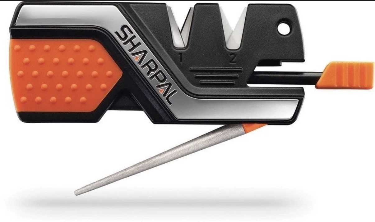 SHARPAL 6-In-1 Pocket Knife Sharpener&Survival Tool, with Fire Starter, Whistle gallery