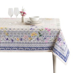 Table Cloth Rectangle Table 100% Cotton 60 x 90 Inches Tablecloth Reusable De…