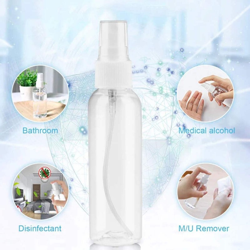 3/5/10pcs Refillable 10ml 30ml 50ml 60ml 100ml Clear PET Plastic Portable Spray gallery