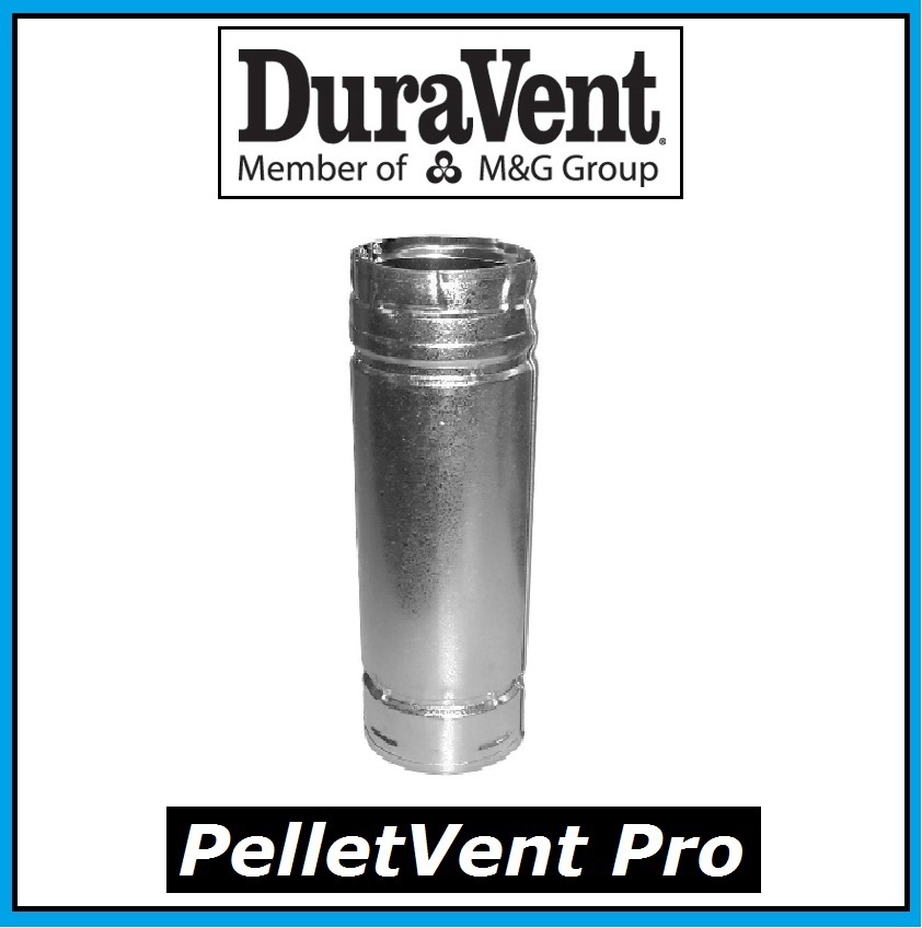 DURAVENT PELLETVENT PRO Pipe Length 3" Diameter x 6" Long #3PVP-06 NEW! gallery