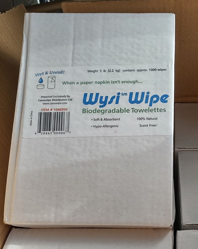 WYSI Multi-Purpose Expandable Wipes Add Water Box of 1000 Compressed Tablets NEW gallery