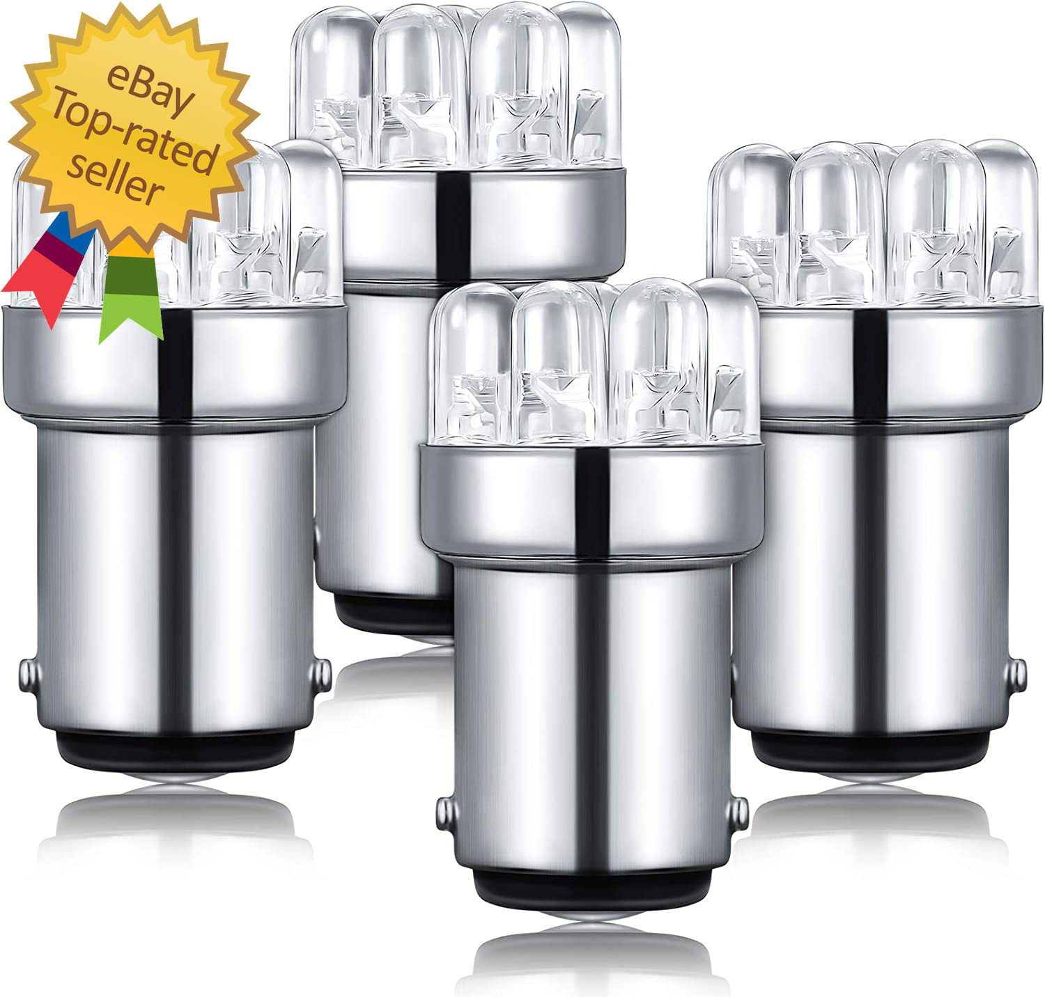 4 Pieces LED 90 Bulb 1004 Marine LED Replacement Bulb BA15D LED Bulb for Boat Na gallery