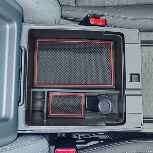 Center Console Organizer Tray Compatible with Nissan Frontier 2022 2023 Red gallery