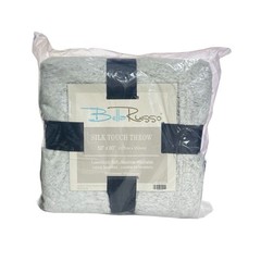 Bella Russo Silk Touch Throw Blanket Soft Machine Washable – Gray 50″x 60″ NEW