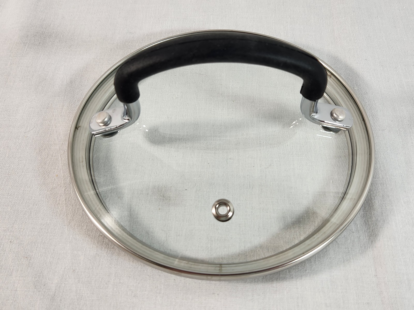 T-Fal Vented Glass Replacement Lid Only 5.25 Inch Rubber Handle Very Good gallery