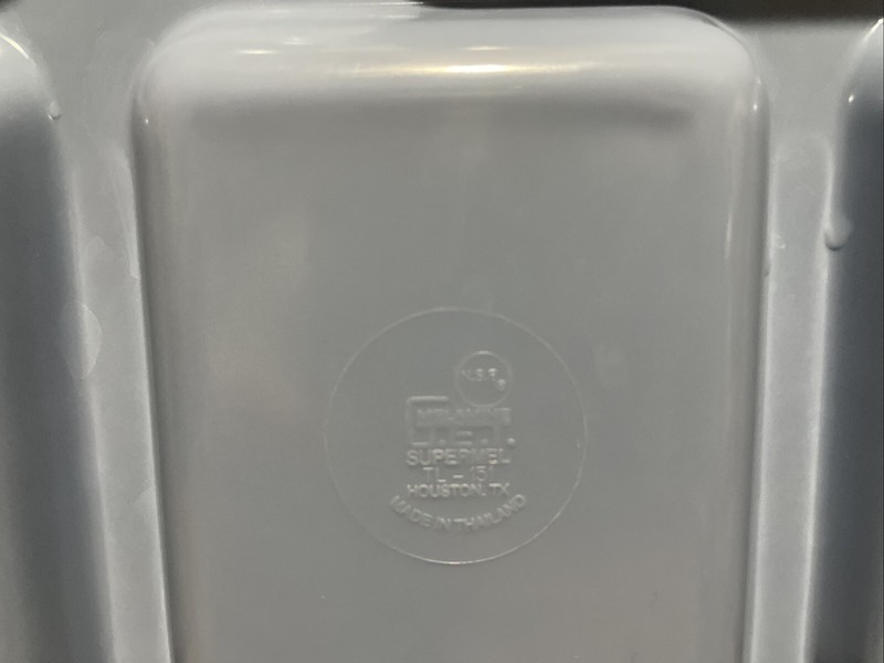 Melamine G.E.T. Supermel TR-151 Divided Food Lunch Trays Lot Of 6 Sky Blue gallery