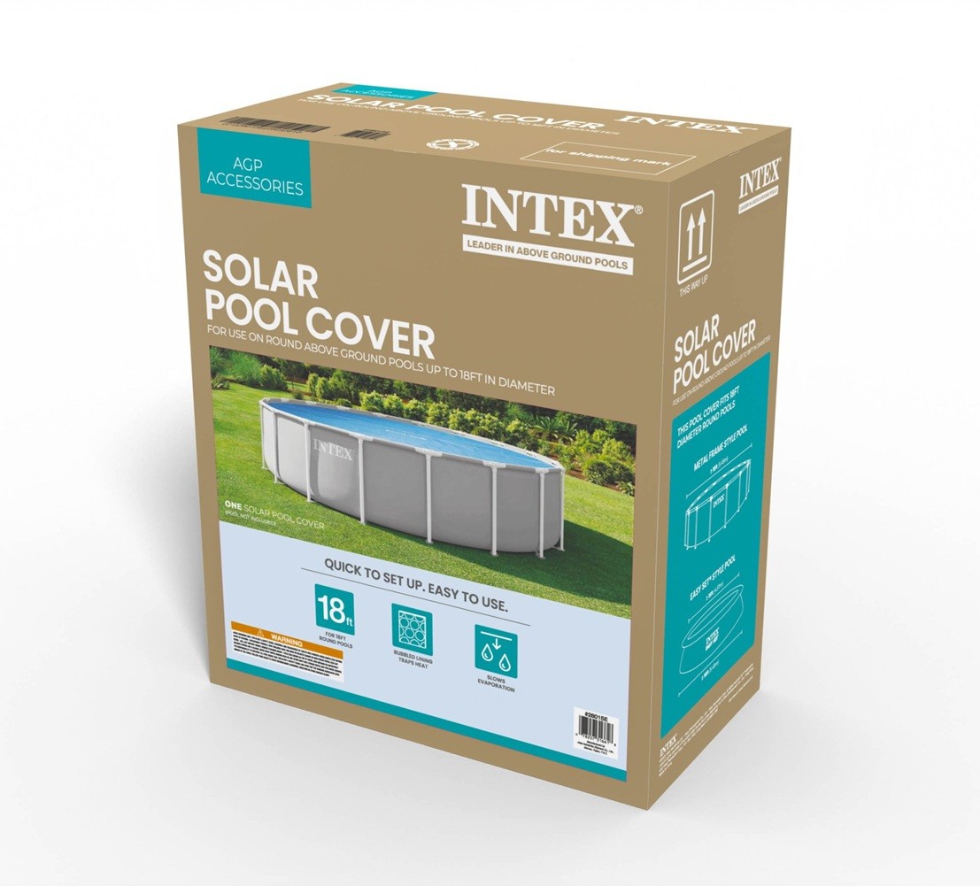 Intex 18foot Round Solar Pool Cover for Swimming Pools gallery