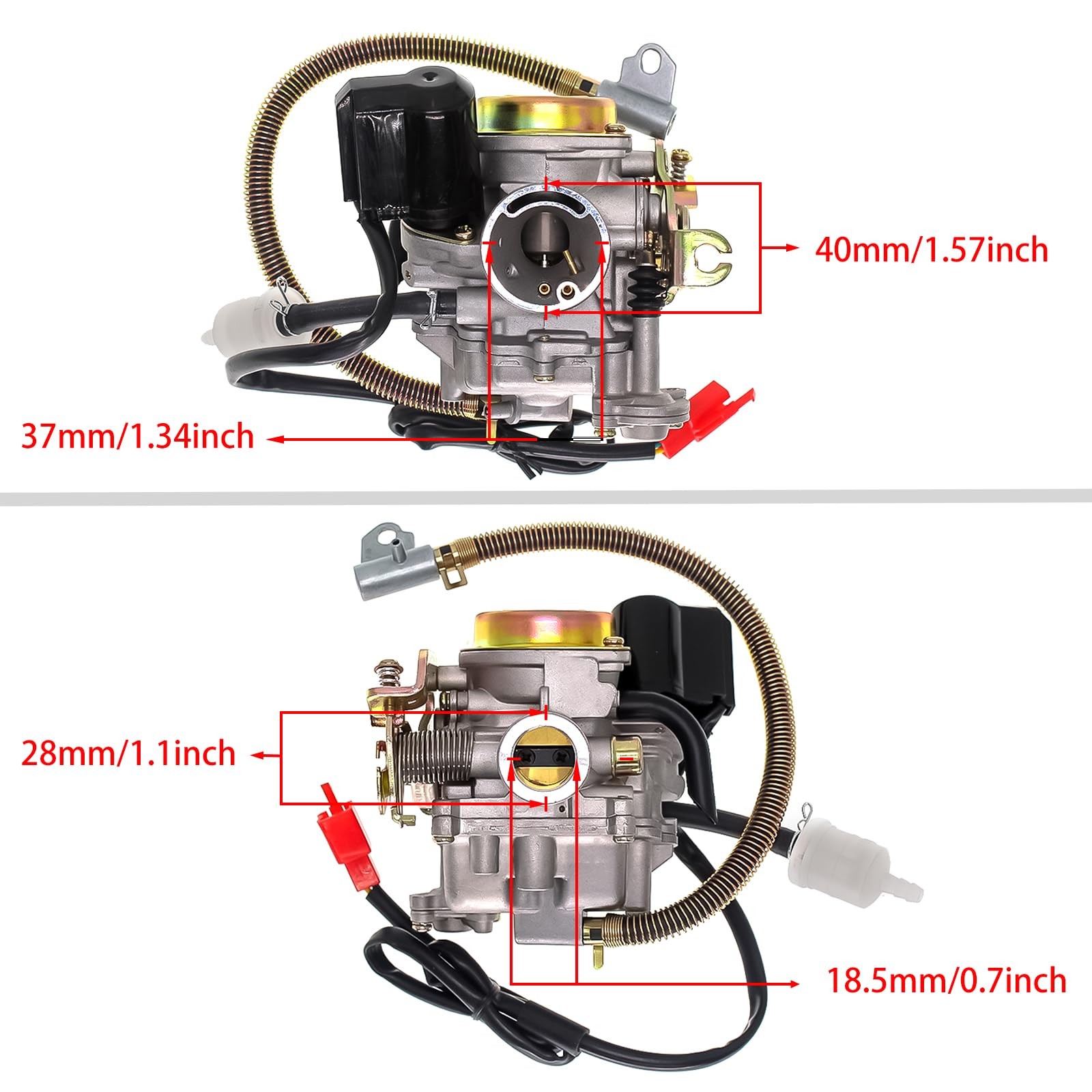 HighPerformance 50CC 4Stroke GY6 Carburetor for 49cc50cc Scooters and Mopeds,... gallery