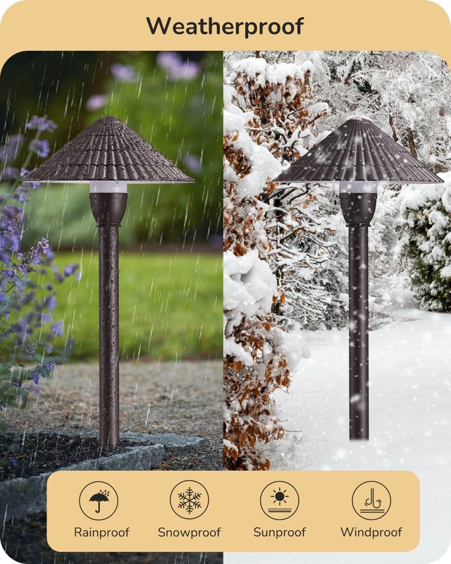 EDISHINE Low Voltage Landscape Lights 8 Pack 12V ETL Certified Outdoor Garden gallery