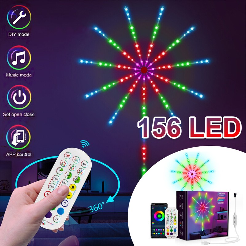 Smart Firework LED Strip Light App Control Sync RGB Dream Color USB Powered gallery