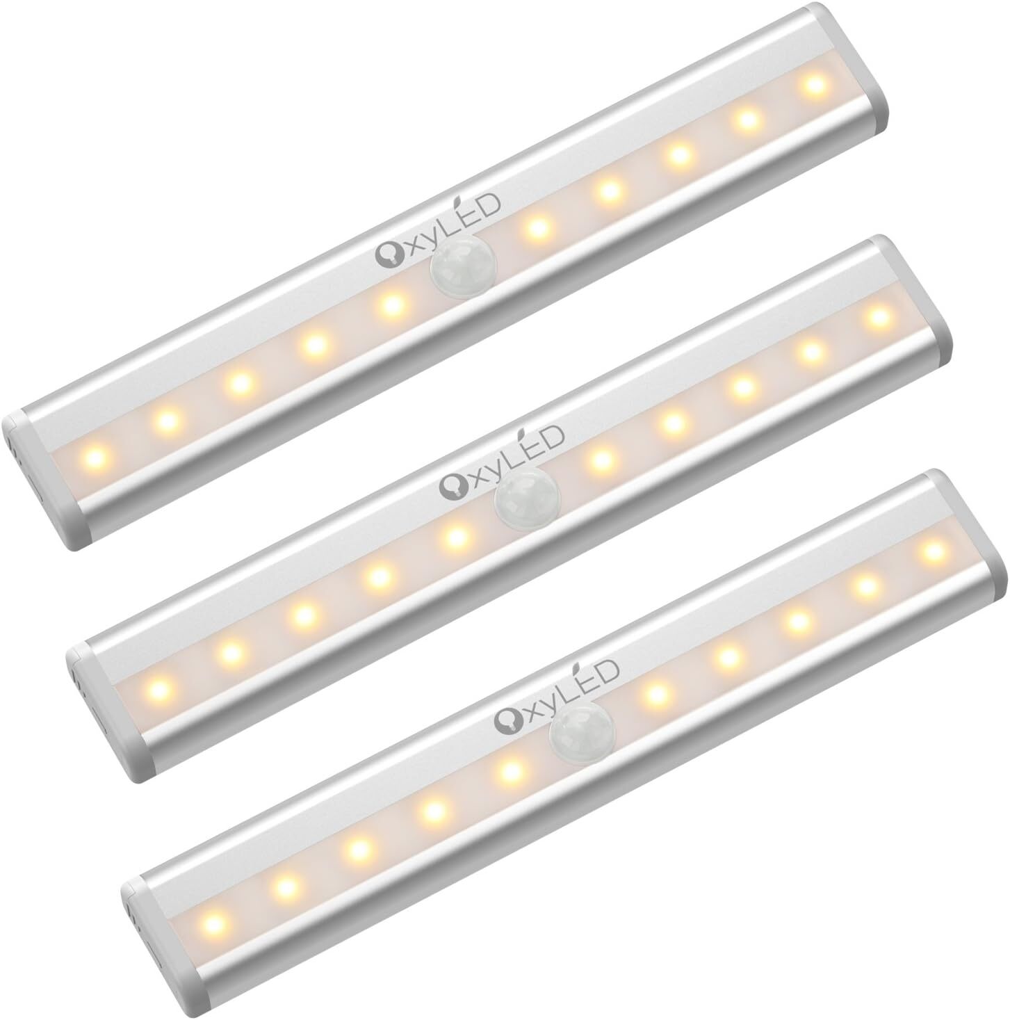3 Pack OxyLED Motion Sensor Closet /Cabinet Light Warm Light,Battery Operated gallery