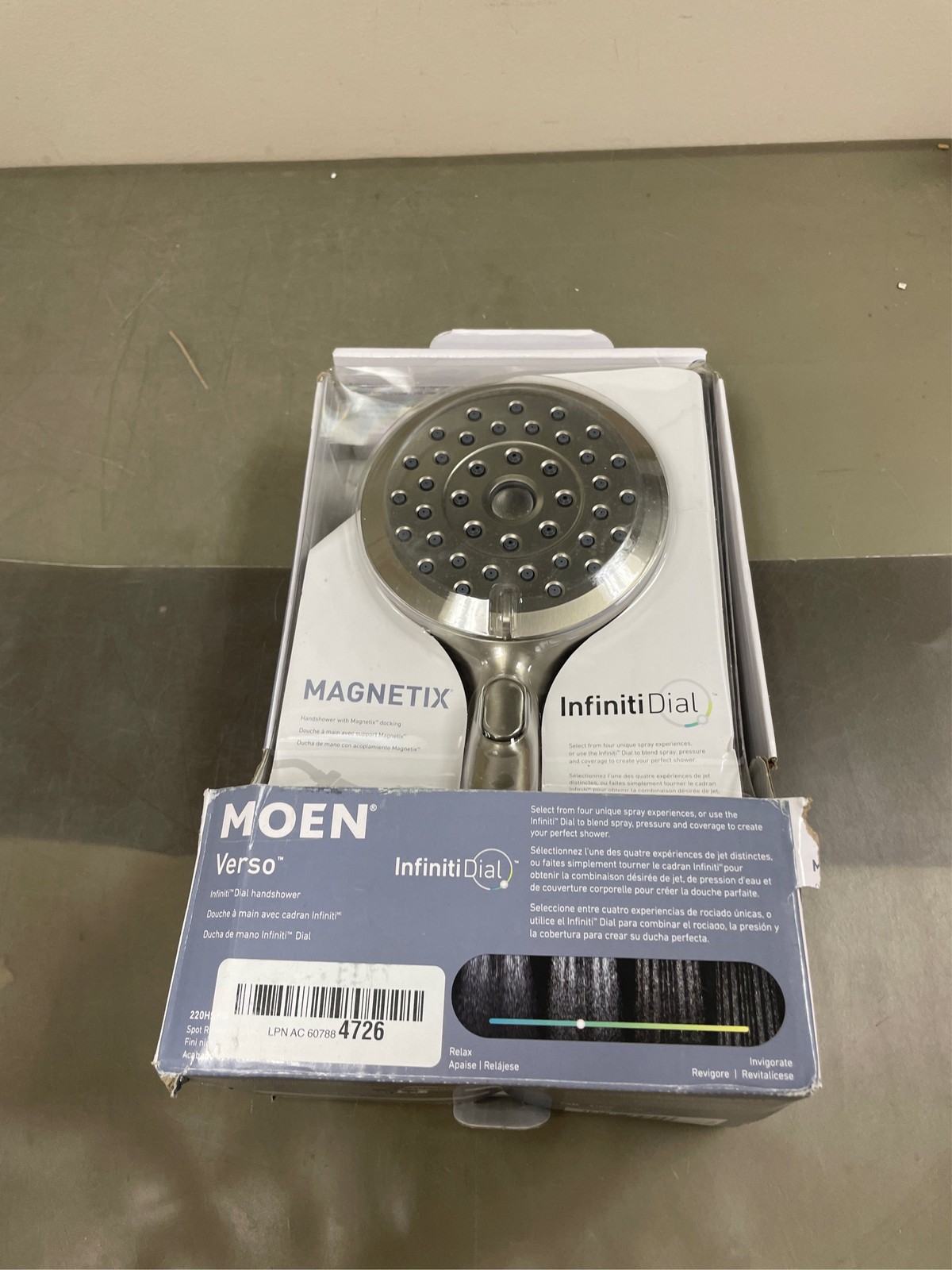 Verso 8-Spray Patterns 2.5 GPM 5 in. Wall Mount Handheld Shower Head with Infini gallery