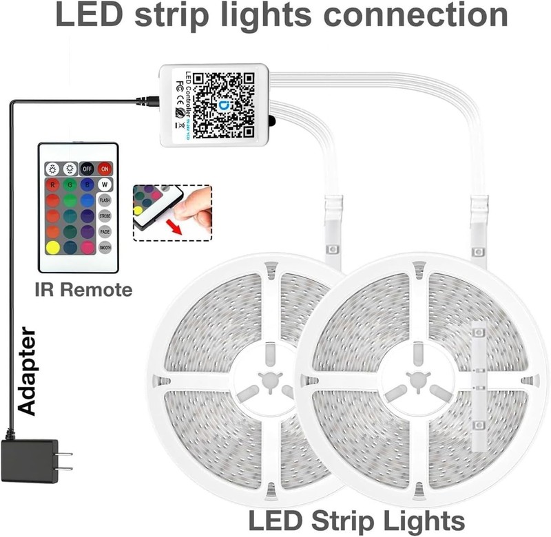 25Ft LED Strip Lights, Smart Light with App Remote Control, RGB LED Lights gallery