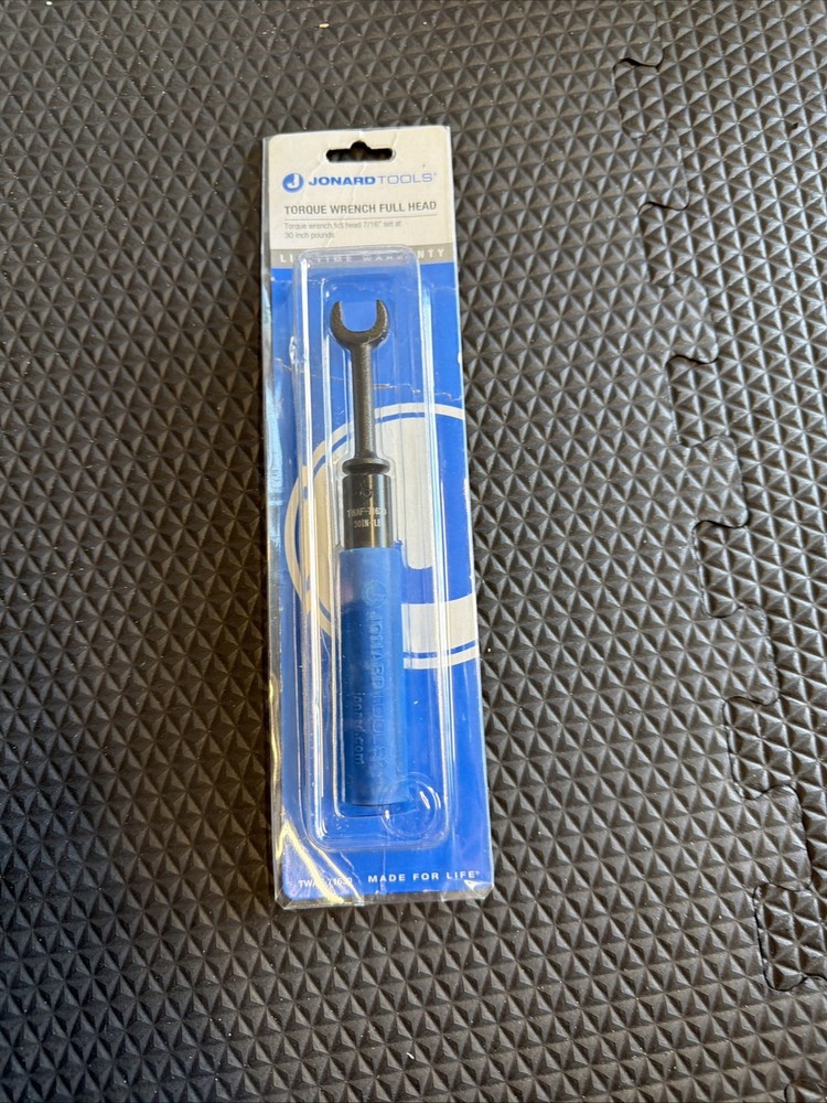 Jonard Tools Torque Wrench, Full Head, 7/16, 30 in-lb 71630 New