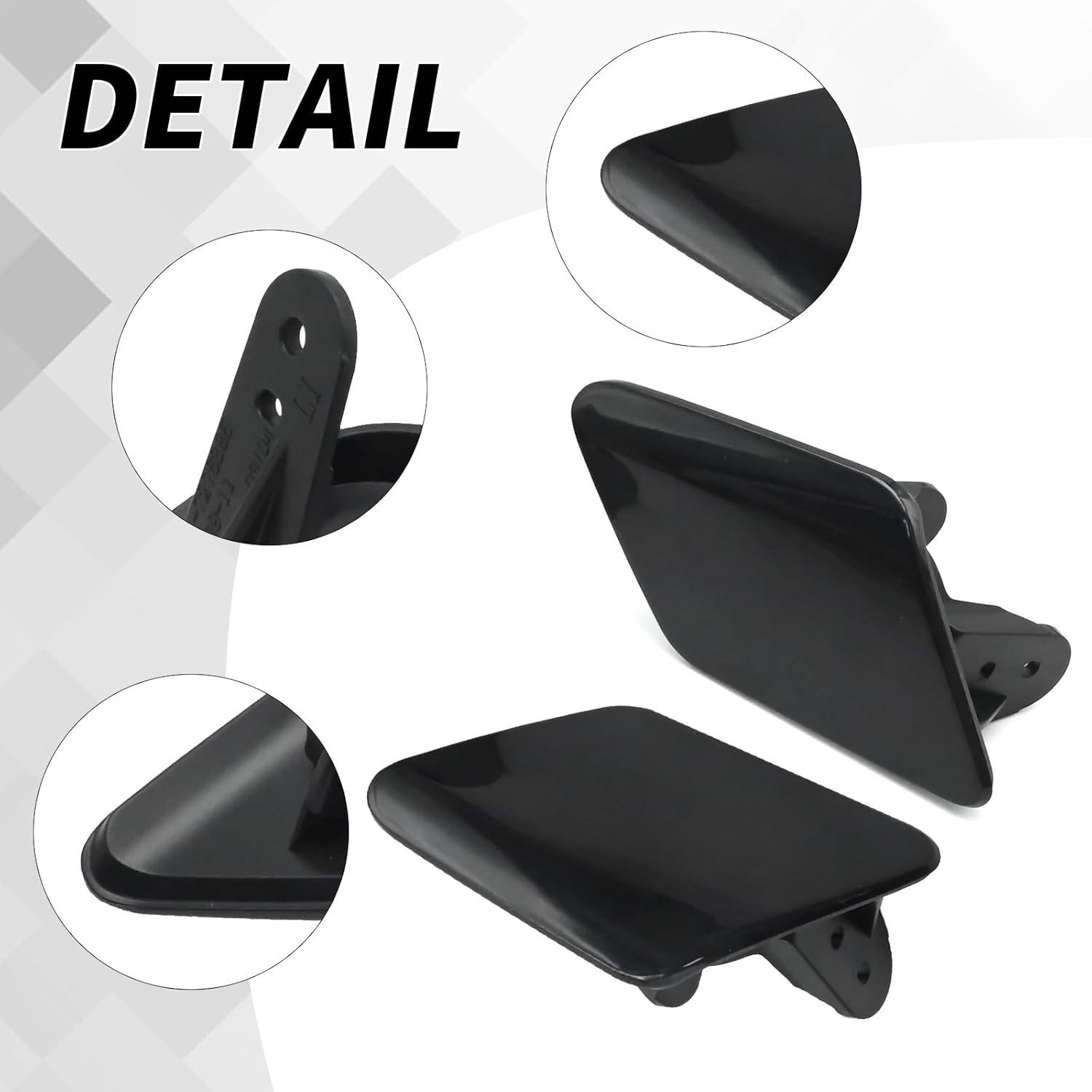 1 Pair Front Left Right Headlight Washer Spray Nozzle Cover 51117293031 Repl gallery