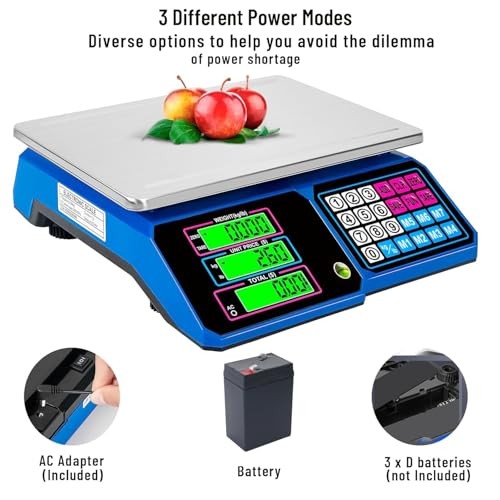Large Digital Kitchen Scale 66lb/30kg, Commercial Food Scale 1g Accuracy with gallery