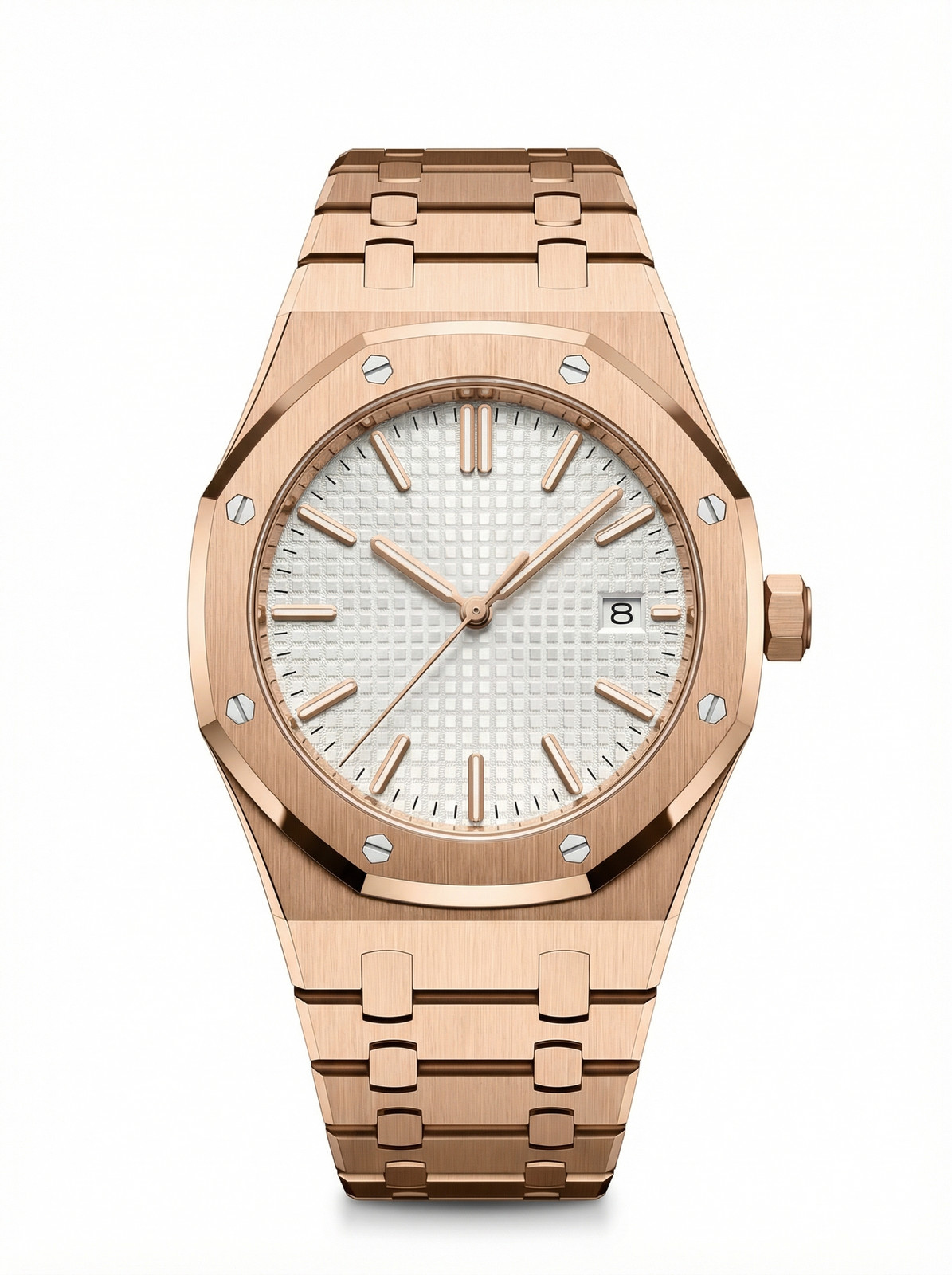 Oak Mod – Rose Gold · White Dial – 41mm – Automatic gallery