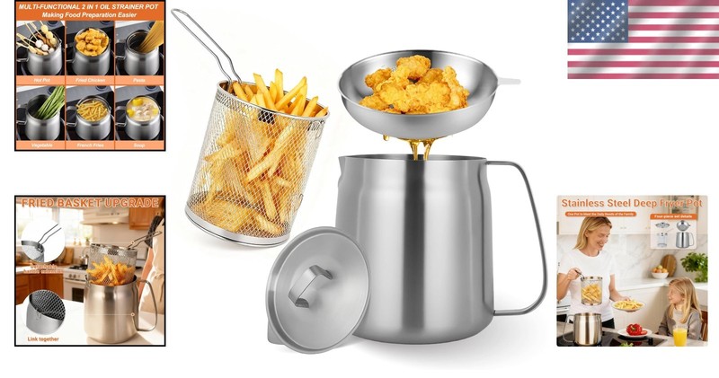 Multifunctional Oil Strainer Pot Set gallery