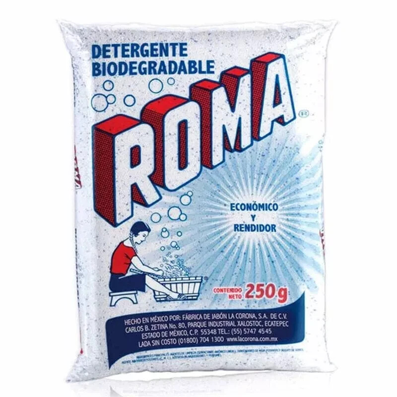 ROMA. Biodegradable detergent.Laundry detergent, economical and effective. 250g gallery