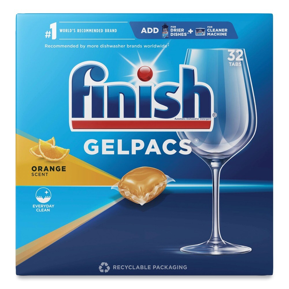 FINISH 81053 Orange Scent Dish Detergent Gelpacs New gallery