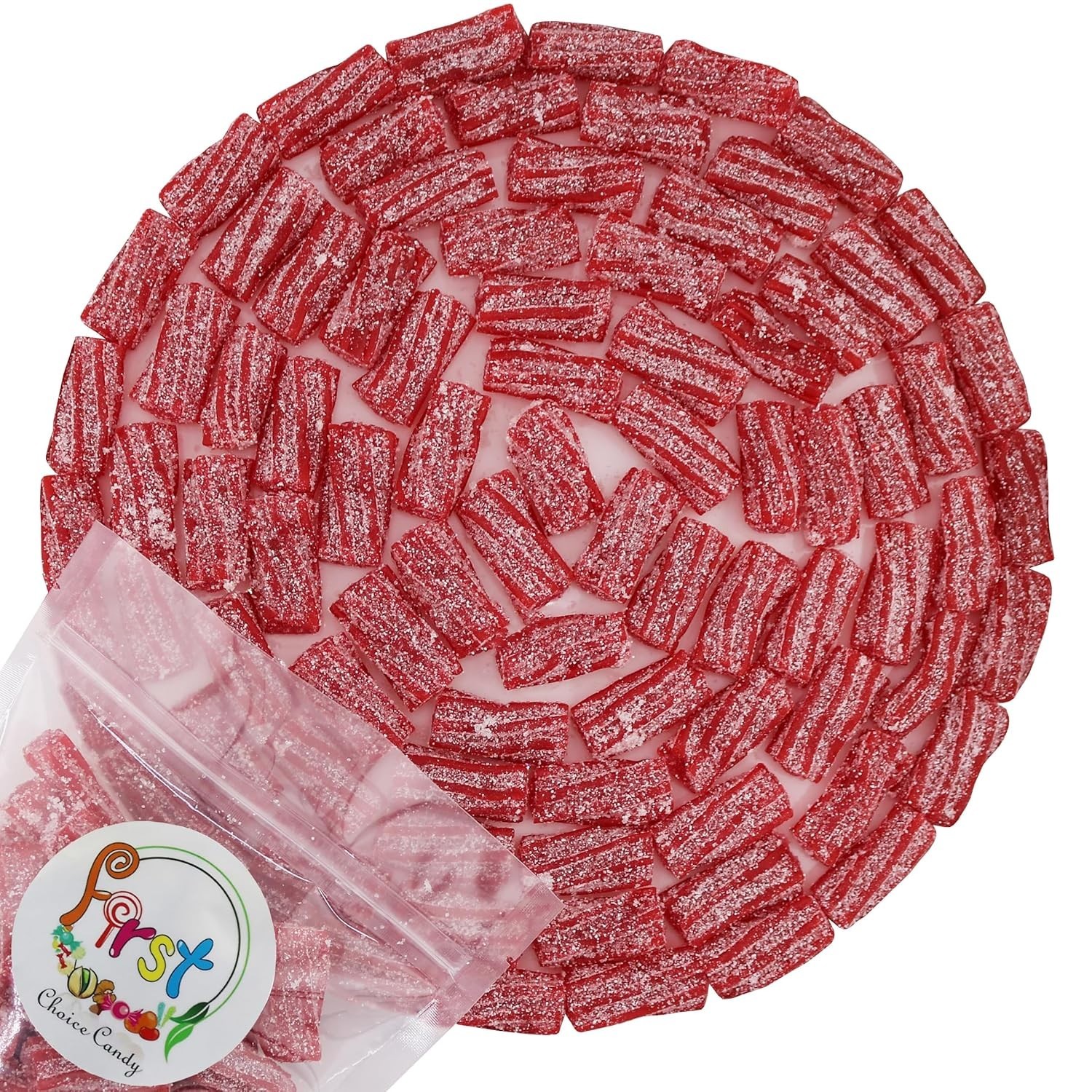 FirstChoiceCandy Sour Licorice Twist Bites, Twisteroos Pectin Filled Sour Bites gallery