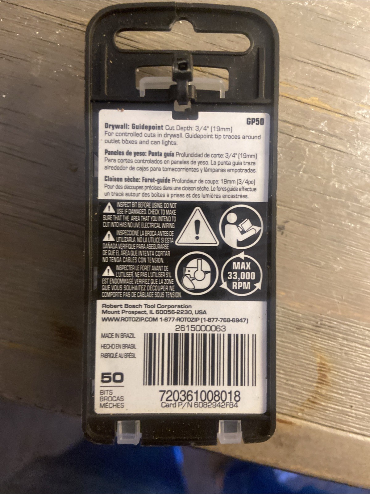 Roto Zip GP50 Drywall Zip Bits - BRAND NEW 50 Ct gallery