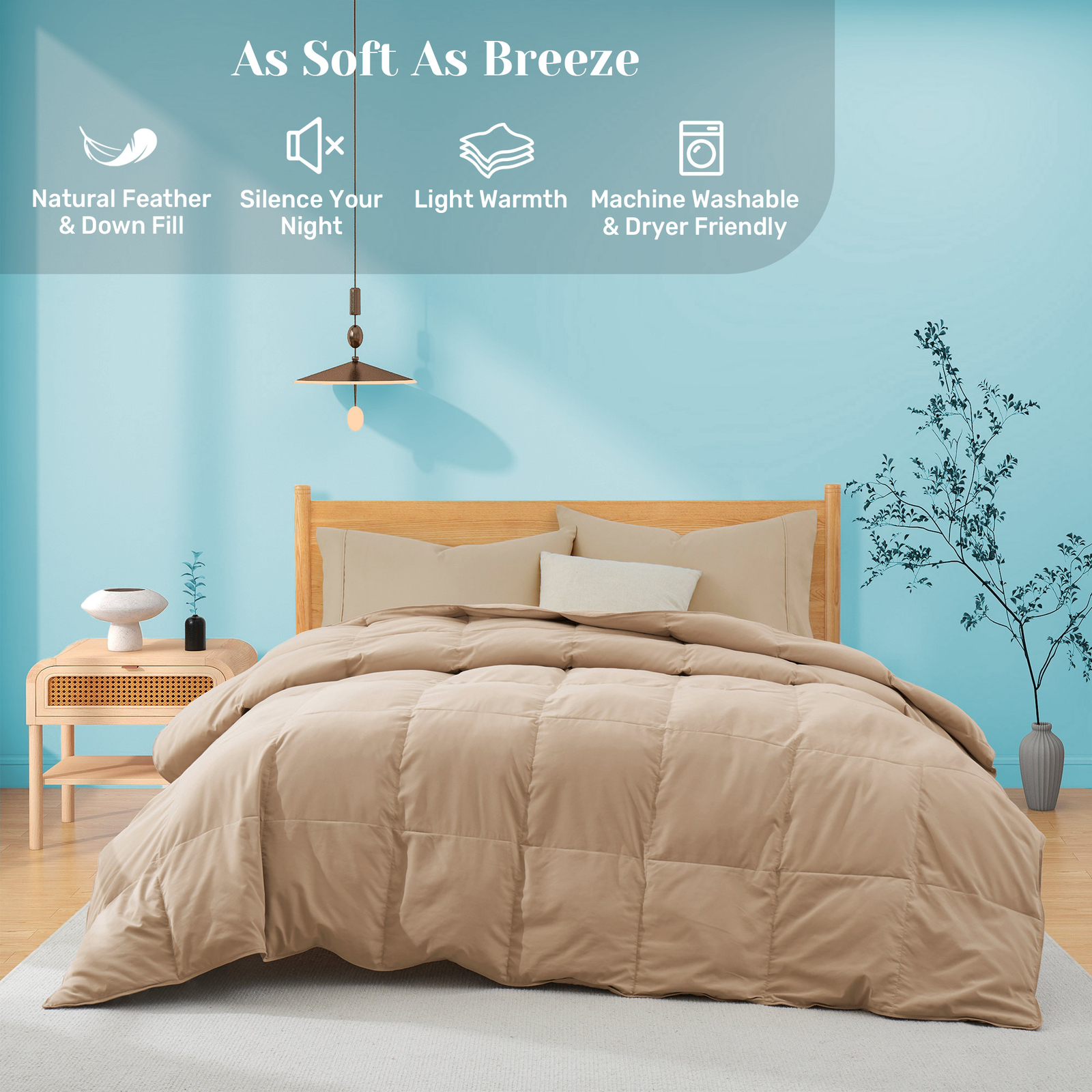 Summer Cooling Bed Blanket Oversized Lightweight Comforter for Hot Sleepers gallery
