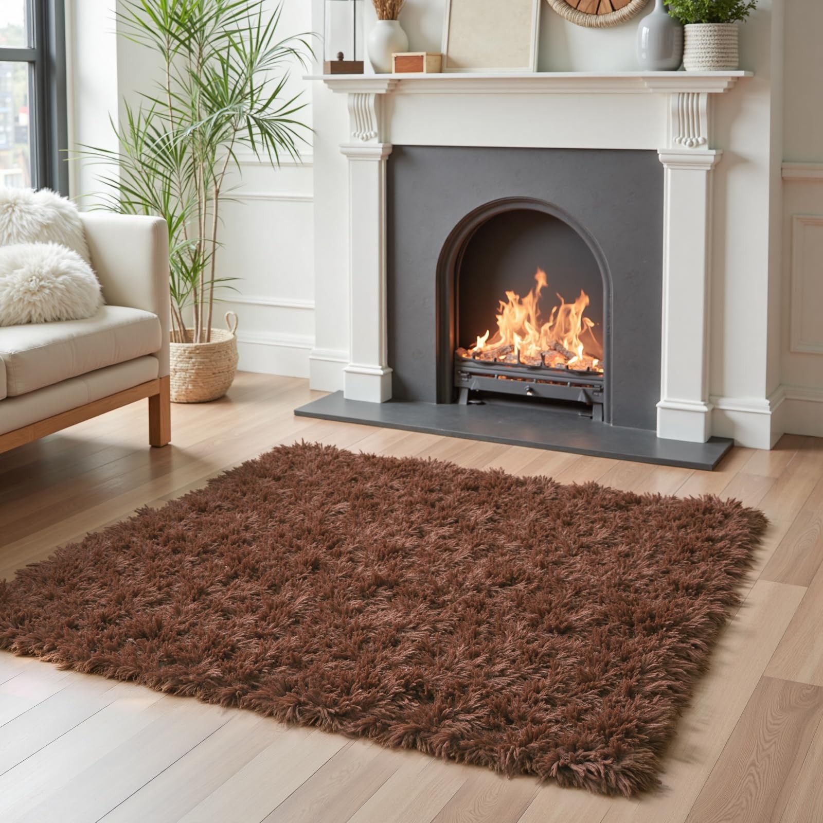 Small Rugs for Bedroom 2x3, Soft Area Rug 2' x 3' (Rectangular), Coffee gallery