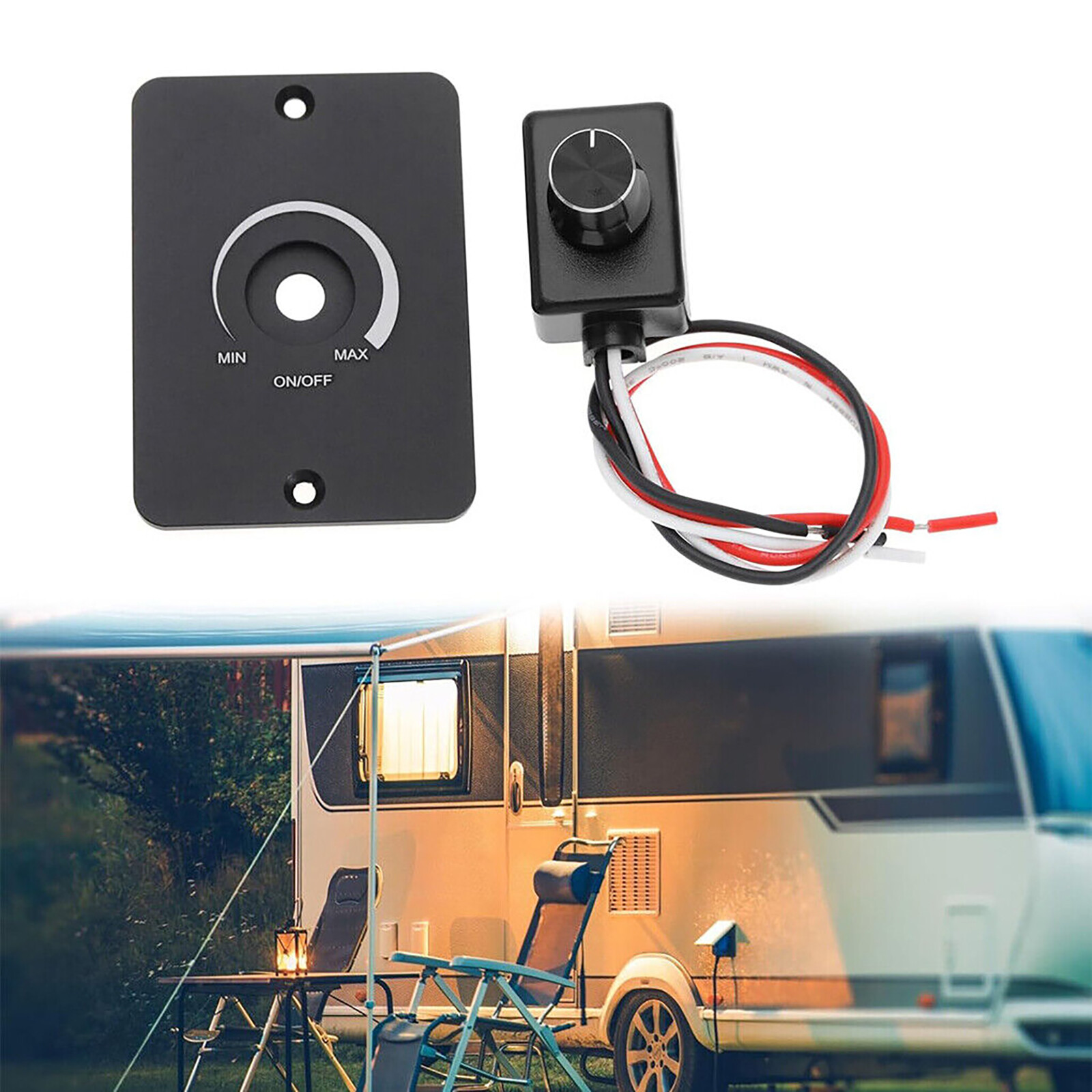DC 12V Dimmer Switch PWM LED Dimmer Switch For Motorhome Cars Boat Campervan RV gallery