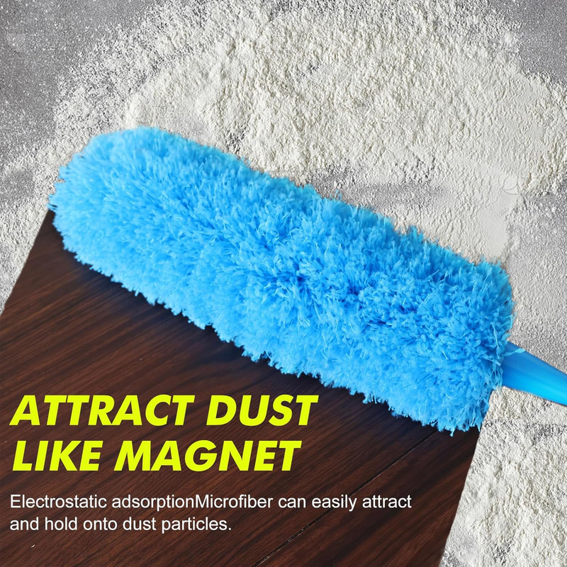 Rainbow Static Duster 24Inch Reusable Microfiber Electrostatic Dusters with 2 Be gallery