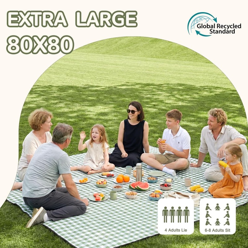 Waterproof Picnic Blanket Extra Large Beach Mat Foldable Outdoor Camping Rug Mat gallery