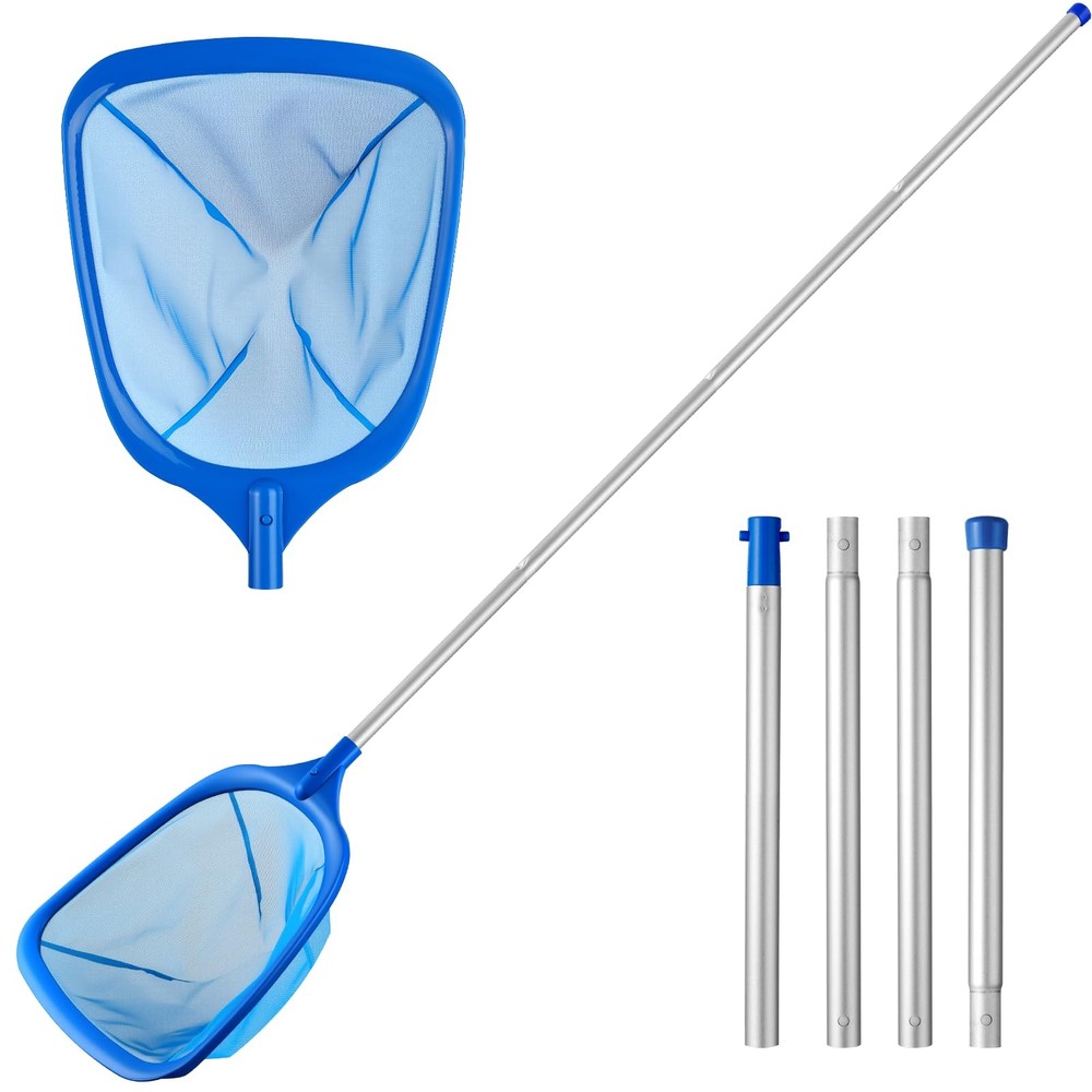 Pool Skimmer Net, Deep Pool Leaf Net with Reinforced Frame, Large Capacity