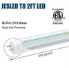 JESLED 2FT T8 LED Type A+B Tube Light, 12W(30W Equivalent), 1680LM, 6000K, Plug gallery