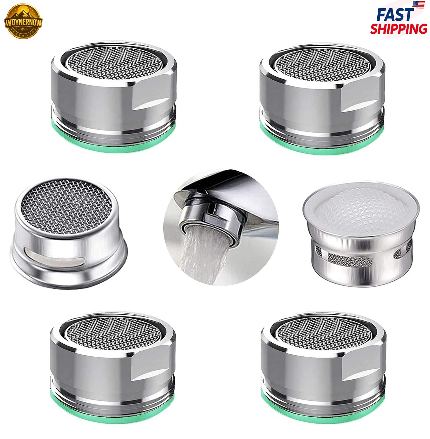 Faucet Aerator Kitchen Sink Universal Faucet Head Bathroom Aerator Filter 4 Pack gallery