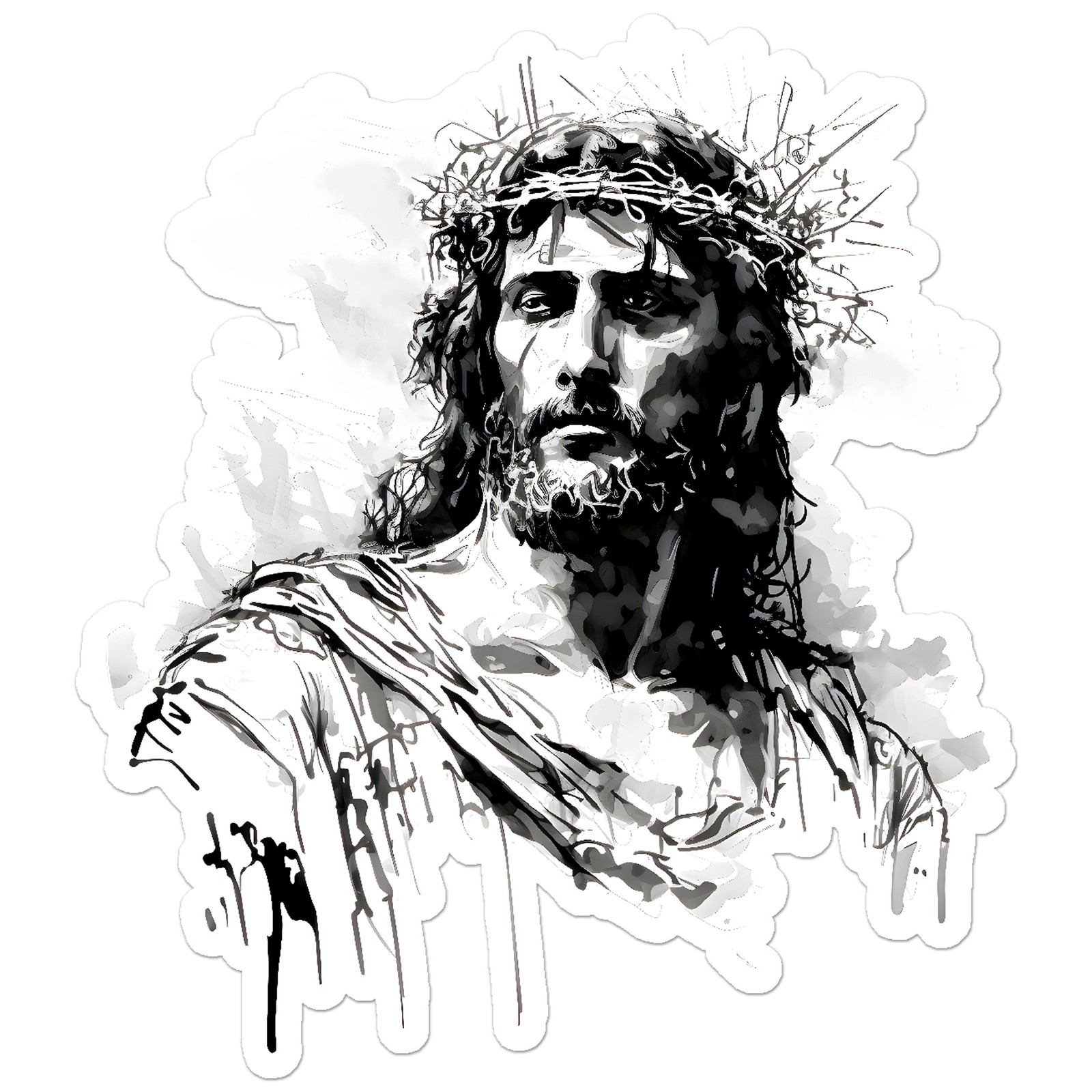Jesus Crown Thorns Vinyl Decal Sticker - ebn9939 gallery