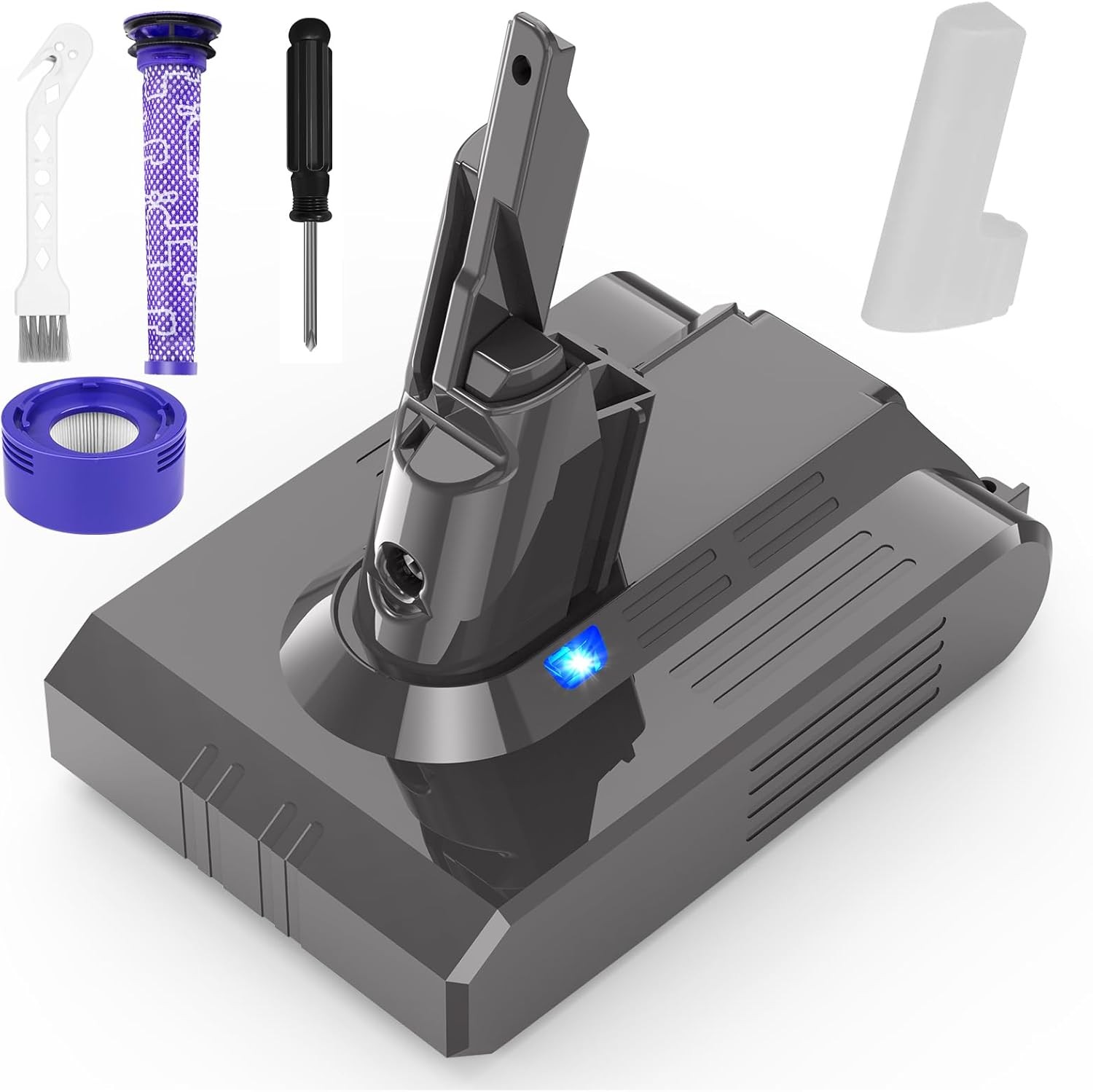 9000mAh Replacement Battery for Dyson V 7 Vacuum Compatible with SV 11 V 7 gallery
