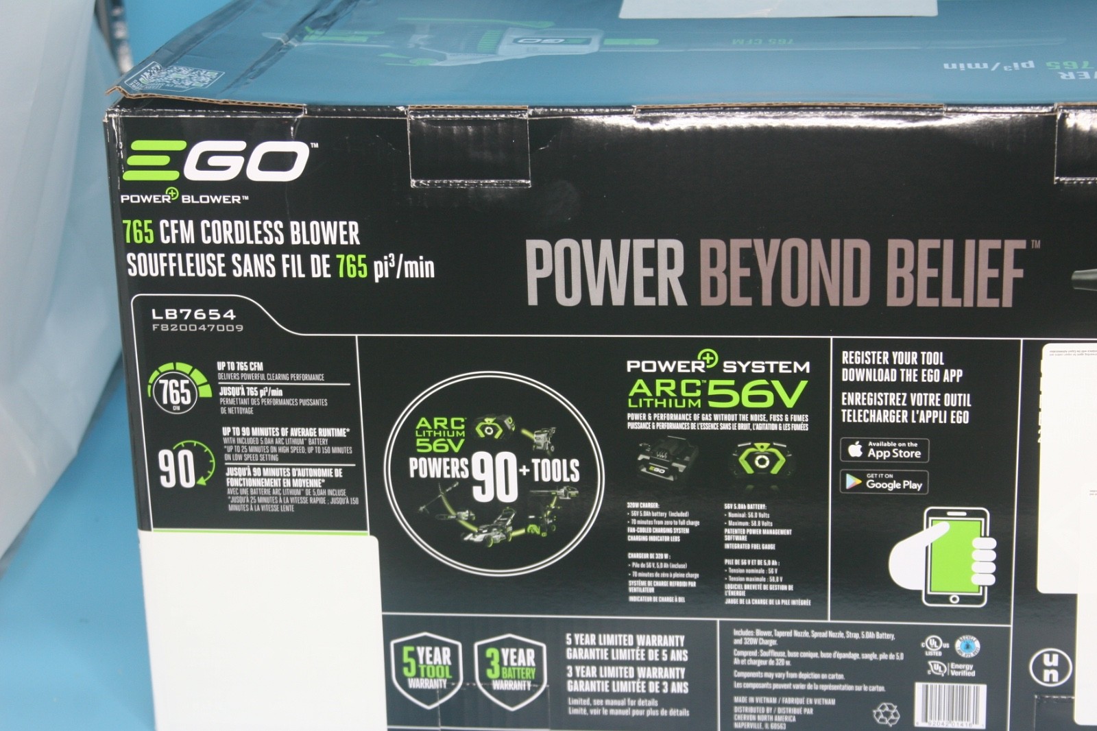 EGO Power+ LB7650 765 CFM Leaf Blower - Battery and Charger Not Included gallery