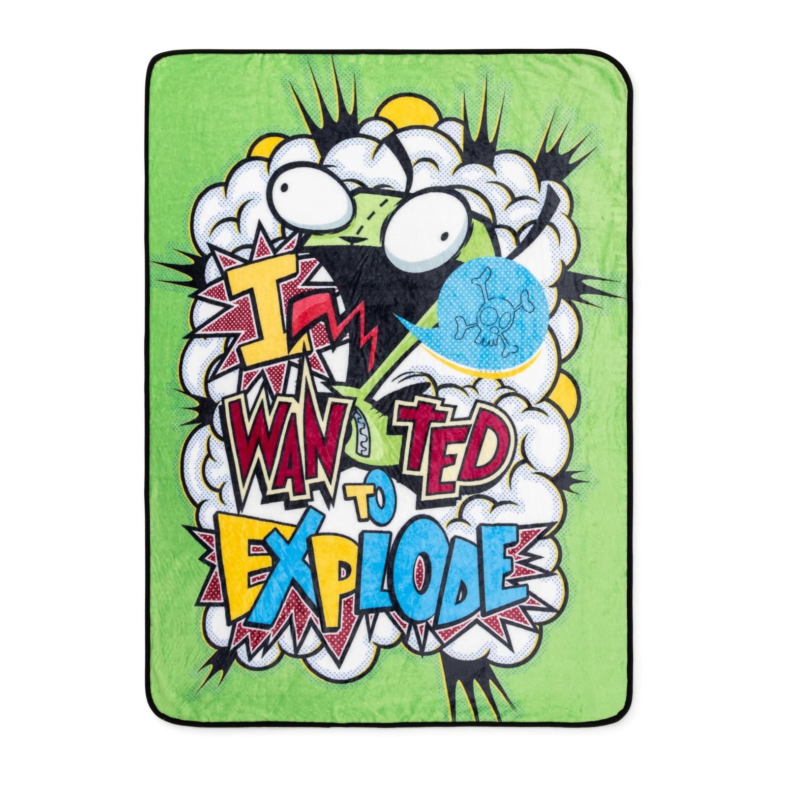 Invader Zim GIR "I Wanted To Explode" Fleece Throw Blanket | 45 x 60 Inches gallery