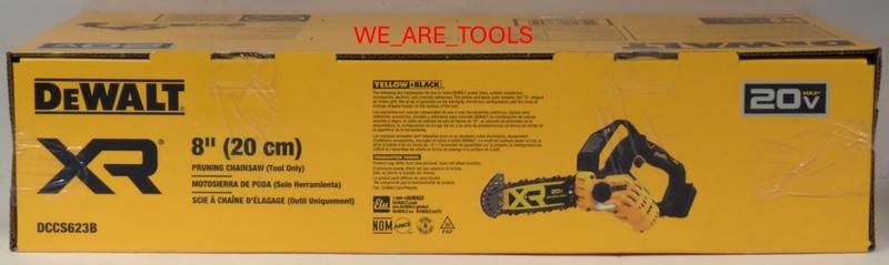 DeWalt Kit DCCS623B 8" Brushless Pruning Chainsaw, 1) 5.0 Battery, Charger gallery