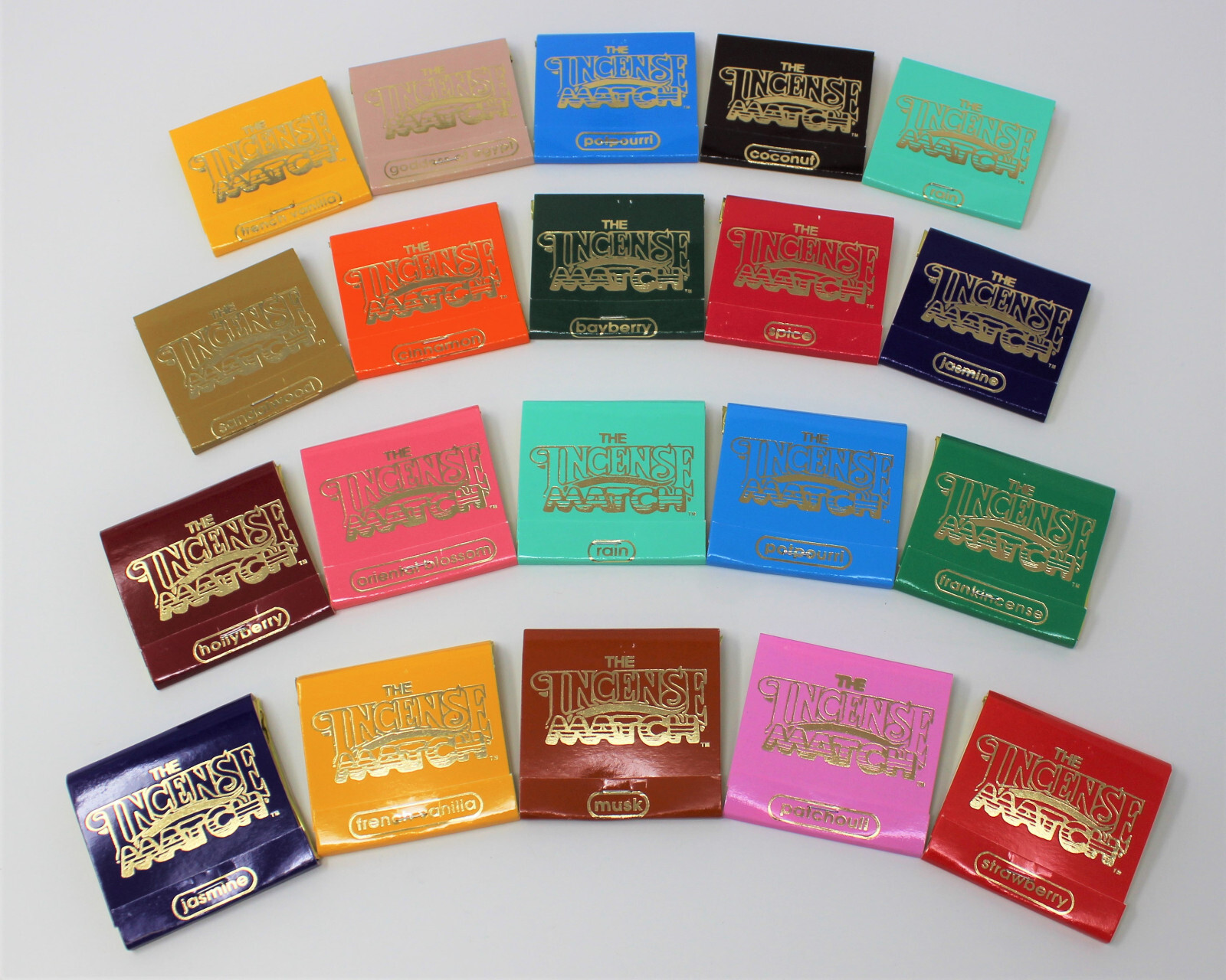 Incense Match Books: Assorted Scented Matches: Box Lot of 20 (600 Strikes!) gallery