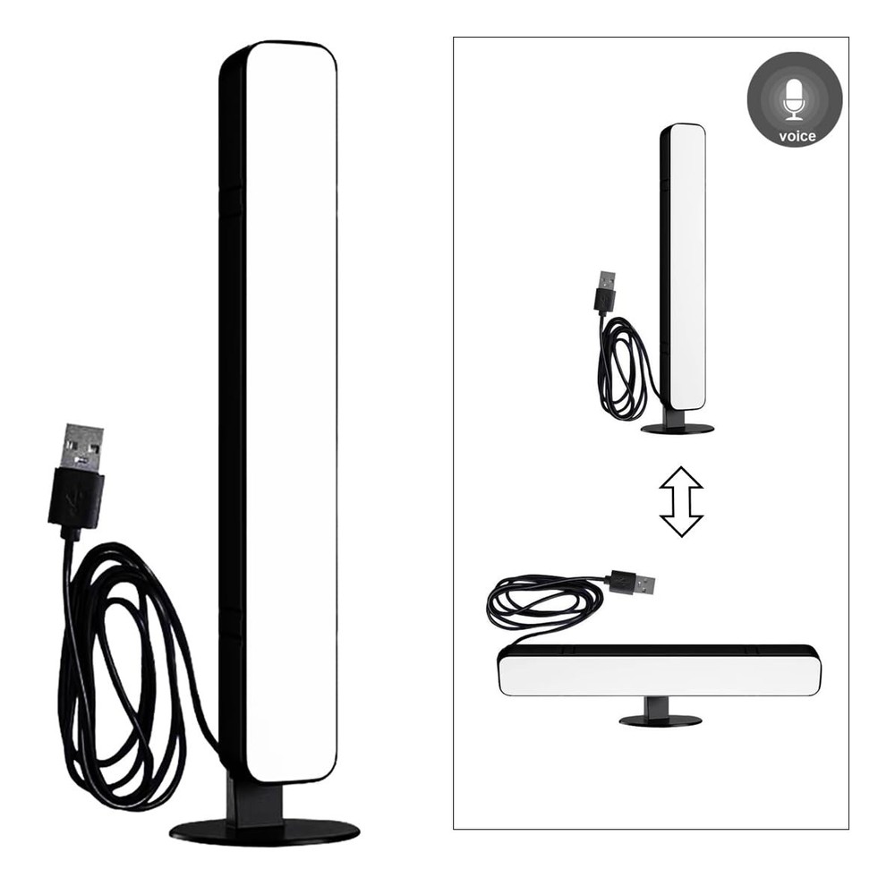 USB Voice Control Table Lamp Without WiFi, Sound Activated Desk Lamp Internet...