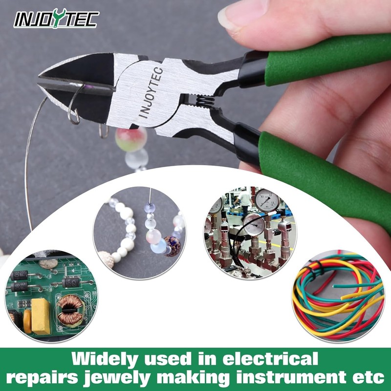 5 Inch Ultra Sharp Wire Flush Cutters Heavy Duty 5, Green gallery