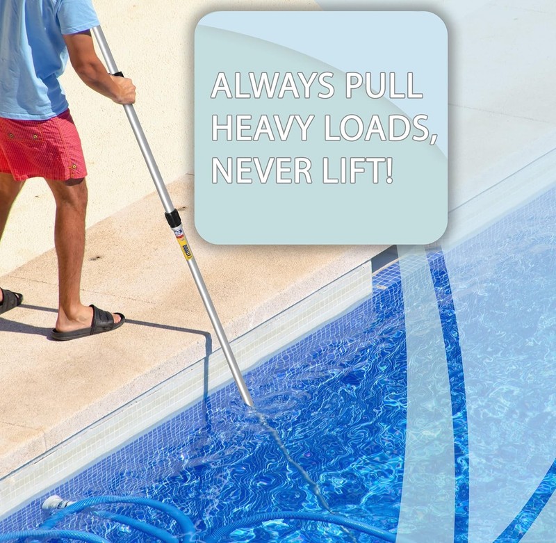Skimlite Dually 9016 Telescopic Pool Pole 8-16 ft Dual Locking Heavy Duty Alumin gallery