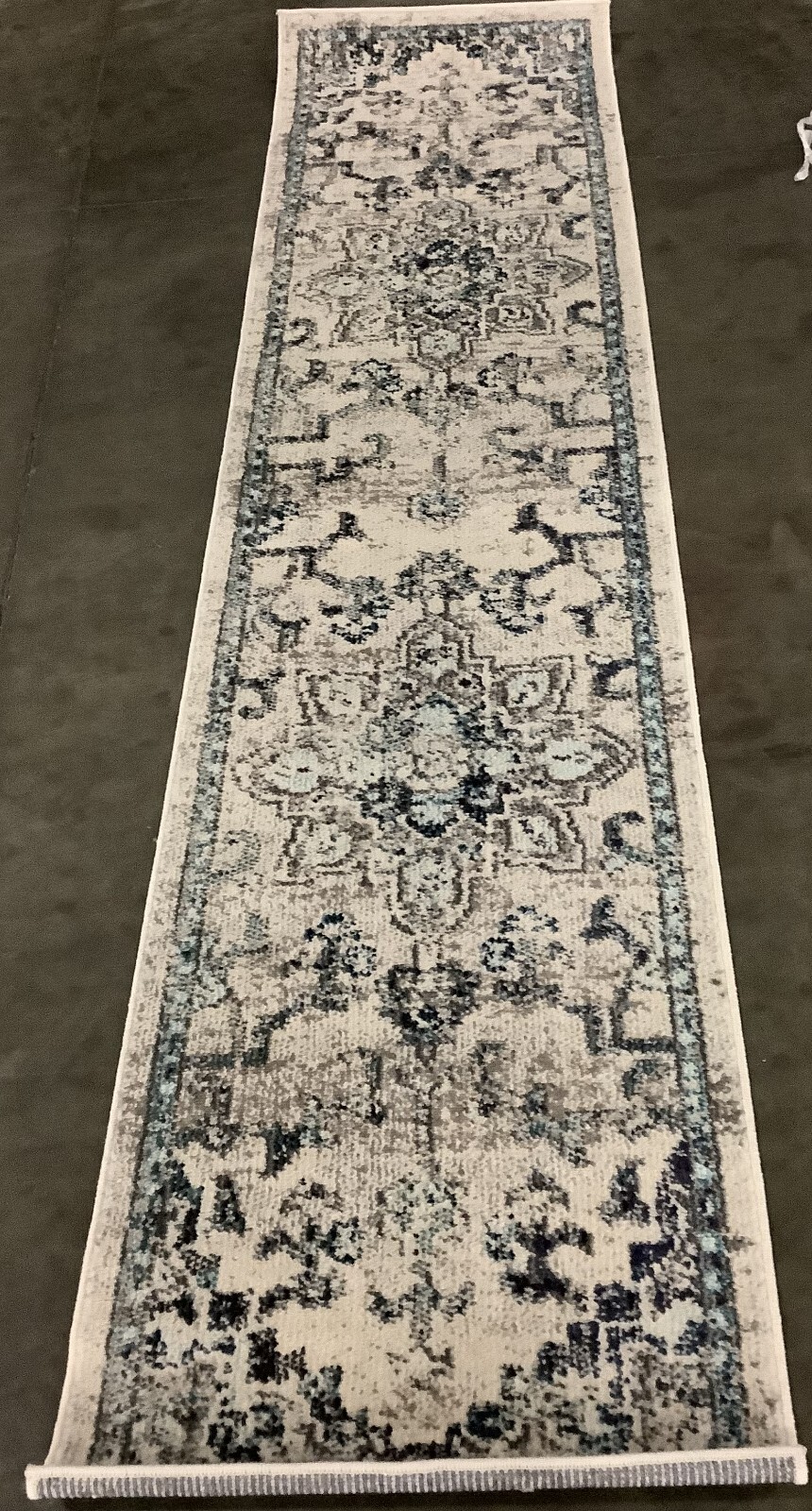 IVORY / GREY 2'-0" x 8'-0" Back Stain Rug, Reduced Price 1172668715 MAD473C-28 gallery