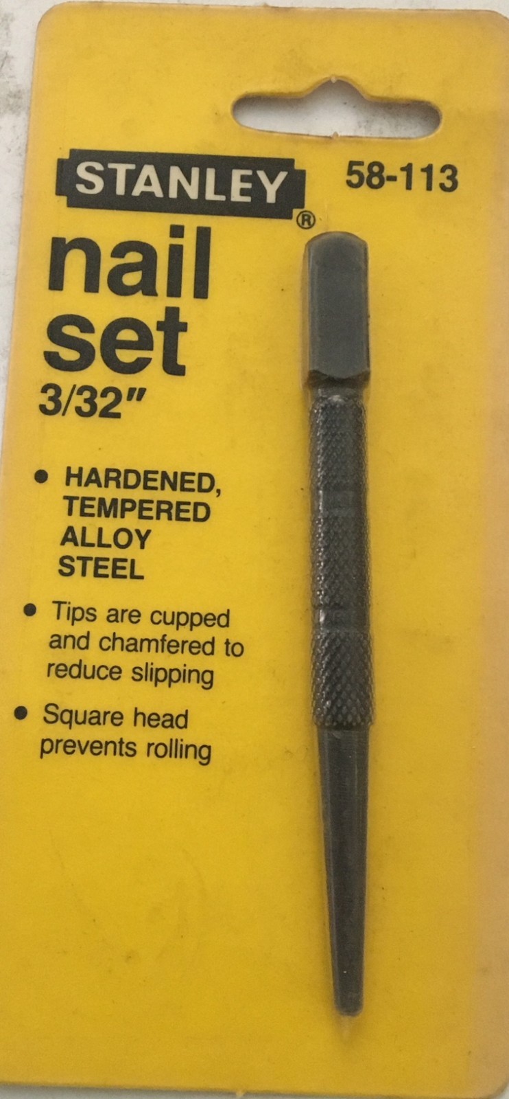 Stanley Nail Set 3/32" #58-113 (NEW) gallery