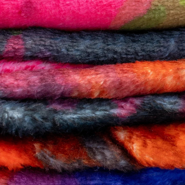 Tie-Dye Neon Blanket Soft Plush Blanket Hippy Tie-Dye Swirl Blanket 50x60in gallery