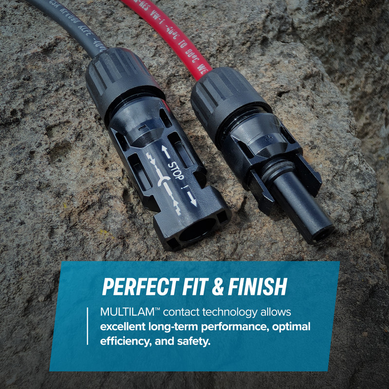 TEMCo Solar Panel Extension Connector 8, 10 or 12 AWG PV Cable Wire gallery