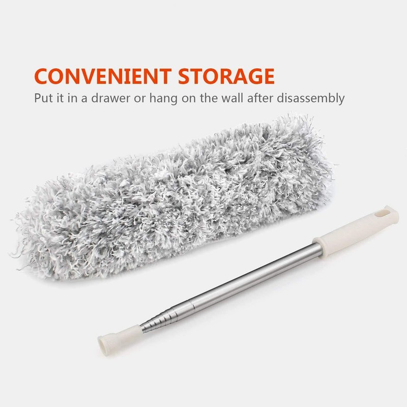 Duster with Extension Pole Bendable Head Extendable Duster for Fan High Ceiling gallery
